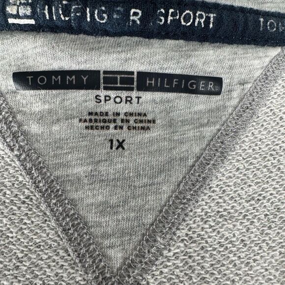 Tommy Hilfiger Light Gray Hoodie womens 1xl - Picture 13 of 14